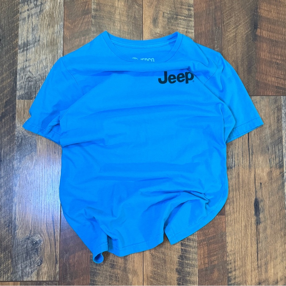 Jeep Turquoise Tee with Black Emblem